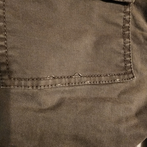 Madewell Olive Green Jeans Zip Bottom Size 24, Inseam 26" - Picture 5 of 11